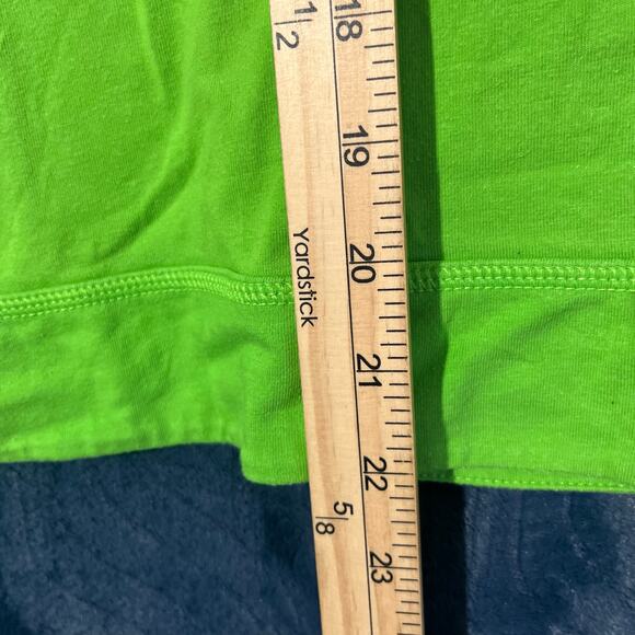 Vintage NIKE Neon Green 1/4 Zip Fleece Athletic Silver Tag Sweater Womans Size S - Picture 7 of 8